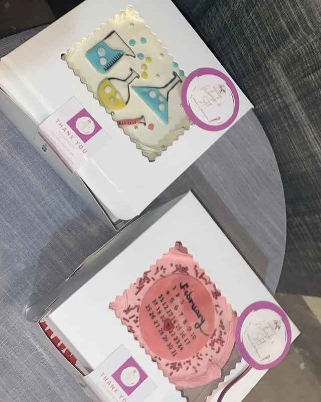 HBD cakes pair with thank you messages and beautiful combined design - Thank You Cakes Karachi By Whisk And Sift